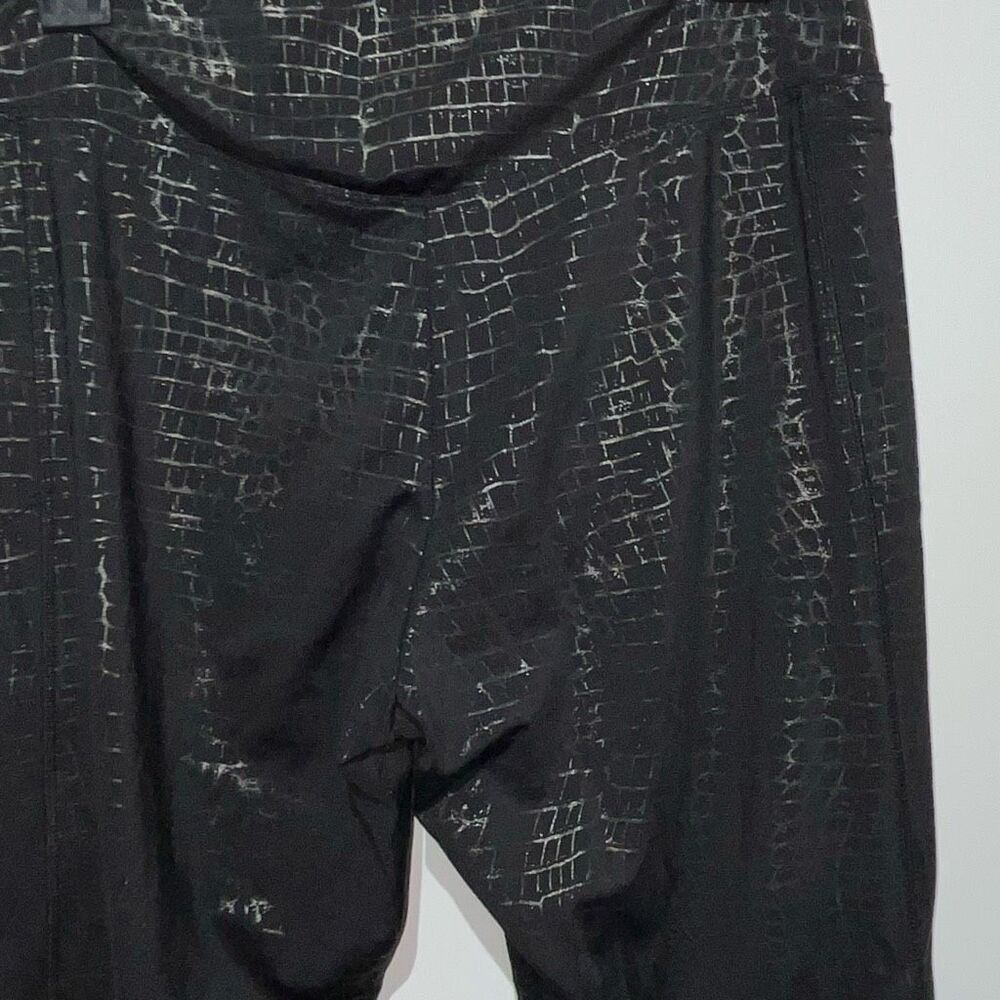 PINK Victoria's Secret Active Black Croc Shine Ultimate V High Waist Leggings XL - Picture 7 of 9